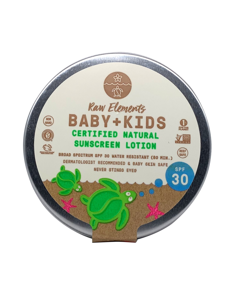 "BABY & KIDS" protection solaire SPF30 (dans une boîte sans plastique): Raw Elements