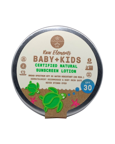 "BABY & KIDS" protection solaire SPF30 (dans une boîte sans plastique): Raw Elements