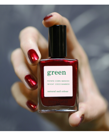 "RED HIBISCUS" vernis rouge foncé (irisé): Manucurist