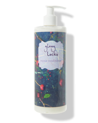 "GLOSSY LOCKS" repair conditioner for dry and damaged hair: 100% Pure