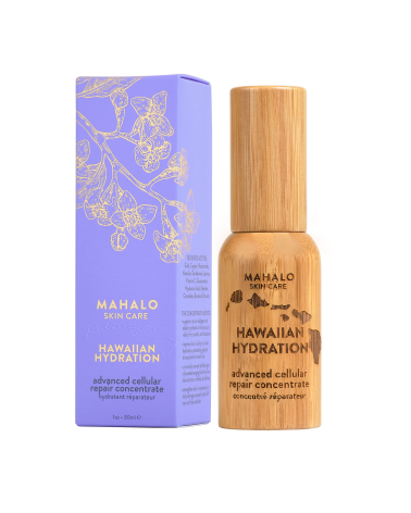 "THE HAWAIIAN HYDRATION" soin concentré et innovant pour réparer la peau au niveau cellulaire: Mahalo