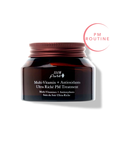 SOIN DE NUIT ultra riche en multi-vitamines + antioxydants: 100% Pure