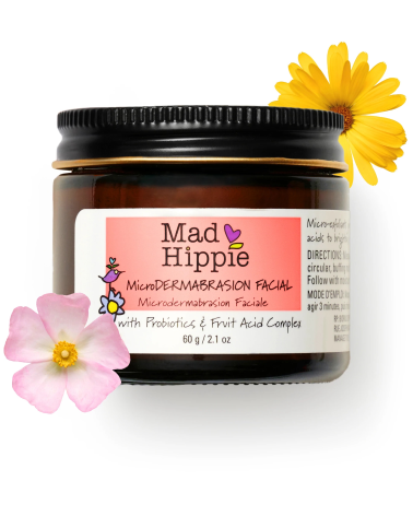 MicroDermabrasion Facial with Probiotics & Fruit Acid Complex: Mad Hippie