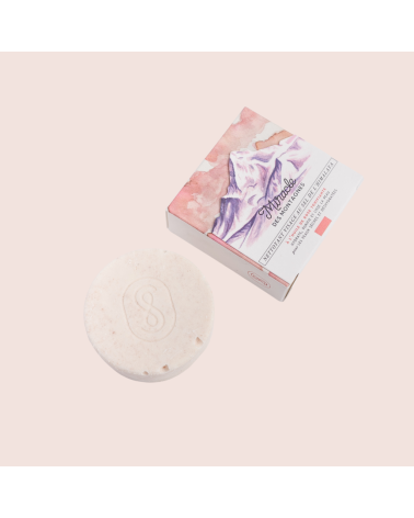 MIRACLE DES MONTAGNES, pink Himalayan salt facial soap: Savon Stories