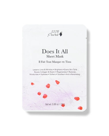 DOES IT ALL, masque en tissu multi-actions: 100% Pure