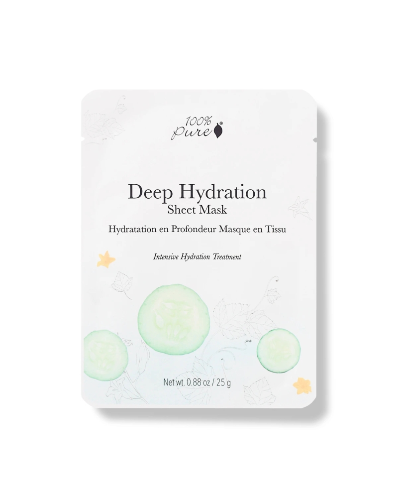 DEEP HYDRATION, masque en tissu hydratation intense: 100% Pure