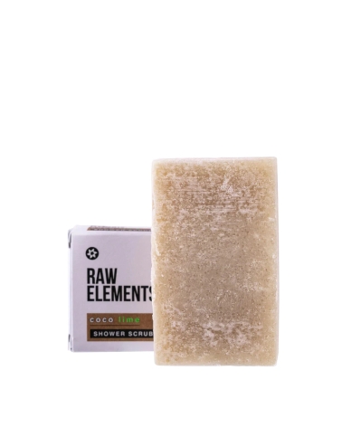 COCO LIME Shower Scrub Bar: Raw Elements