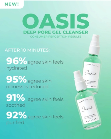 OASIS, deep pore gel cleanser: Earth Harbor