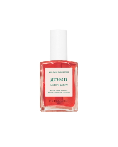 ACTIVE GLOW raspberry, treatment polish to boost nail shine: Manucurist