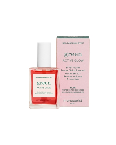 ACTIVE GLOW raspberry, treatment polish to boost nail shine: Manucurist