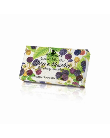 MORA E MUSCHIO, raspberry and musc bar soap: Florinda