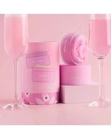 PINK CHAMPAGNE, coffret cadeau, gommage corps + baume hydratant corps: NCLA Beauty