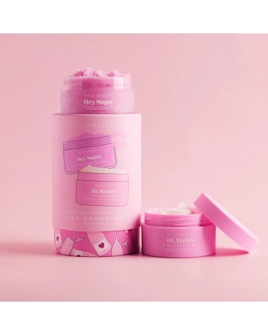 PINK CHAMPAGNE gift set, body scrub + body butter: NCLA Beauty