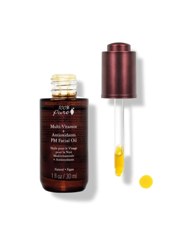 Multi-vitamin + antioxidants PM facial oil: 100% Pure
