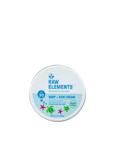 BABY & KIDS, sunscreen SPF30 (in a plastic free tin): Raw Elements
