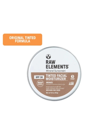 TINTED face moisturizer SPF 30 (plastic free): Raw Elements USA