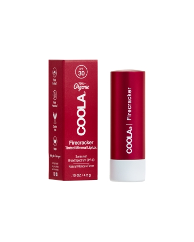FIRECRACKER, tinted lip balm SPF30: Coola