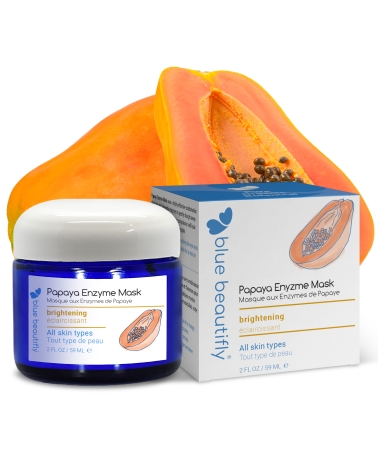 blue beautifly papaya enzyme mask masque exfoliant aux enzymes de papaye